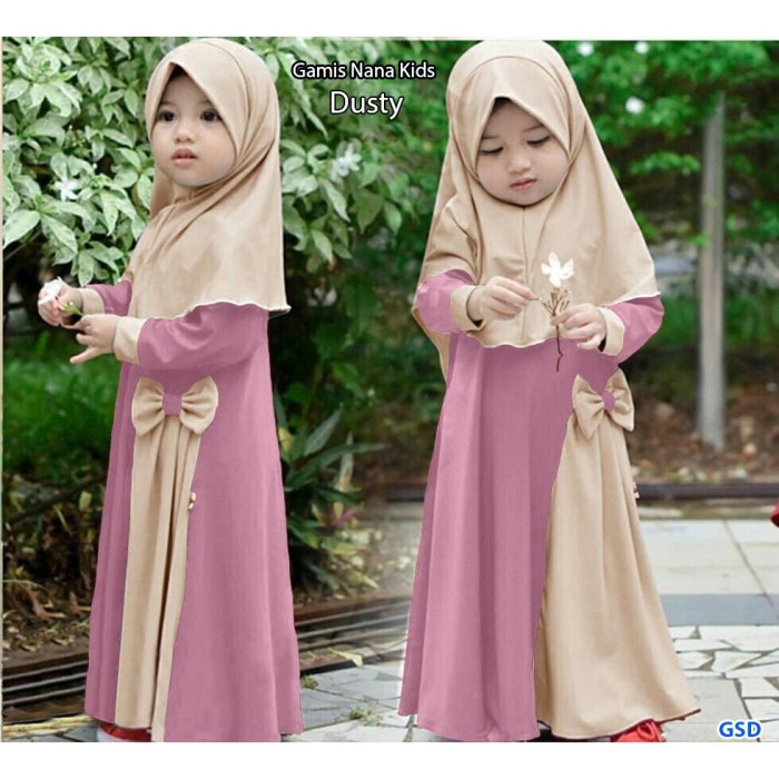 Model baju gamis untuk anak anak
