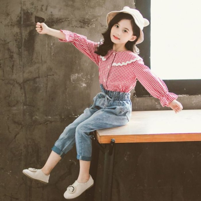 Jual KONIKA Baju Setelan Anak Perempuan Import setelan anak jeans ...