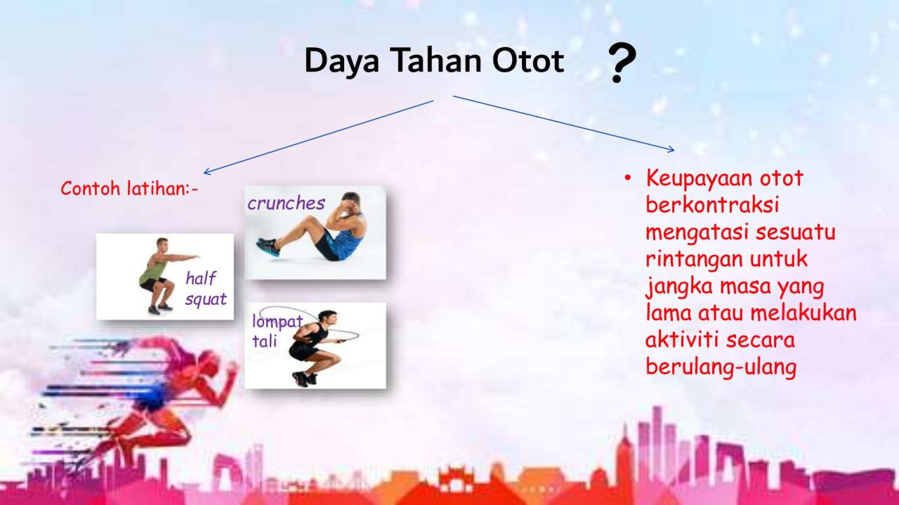 Apa yg dimaksud dengan daya tahan otot