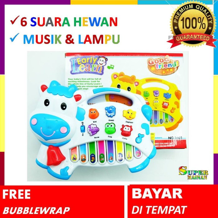 Jual COD Mainan edukasi anak 1 2 3 tahun piano musik bayi mainan ...