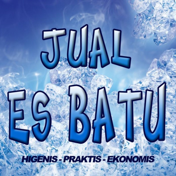 Jual SPANDUK Dan STICKER Jual Es Batu READY STOCK | Shopee Indonesia