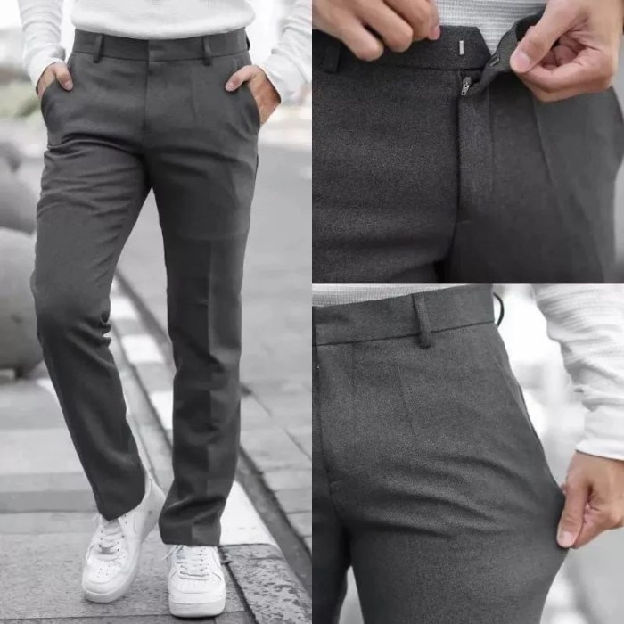 Jual Celana panjang kantor pria model slimfit / celana formal terbaru ...