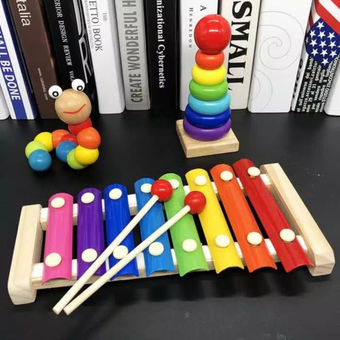 MAINAN EDUKASI ANAK ALAT MUSIK ANAK - XYLOPHONE KOLINTANG GAMELAN ...