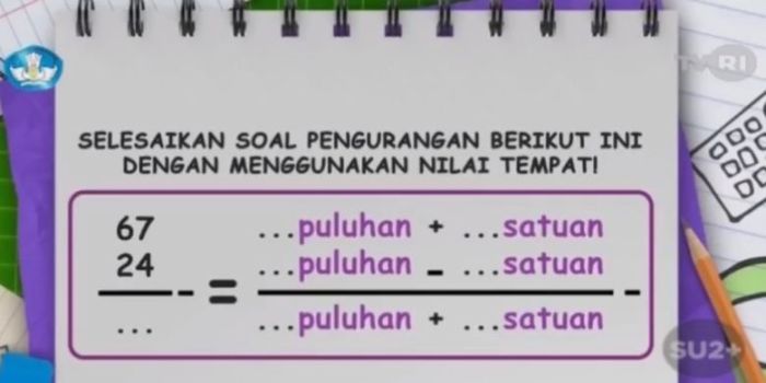 Cara mengajarkan pembagian pada anak sd kelas 2