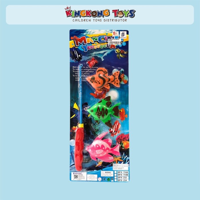 Mainan pancing ikan anak