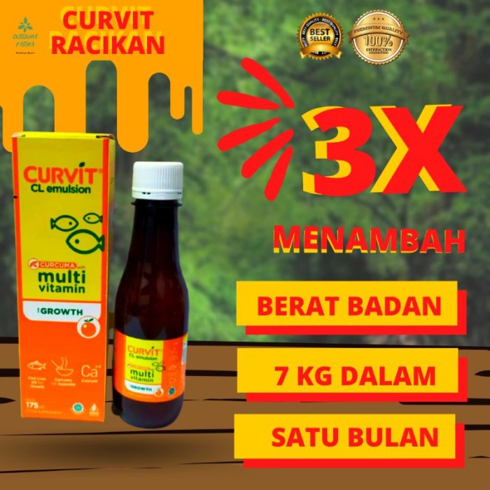 Jual [CG1] curvit cl emulsion plus racikan penambah nafsu makan dewasa ...