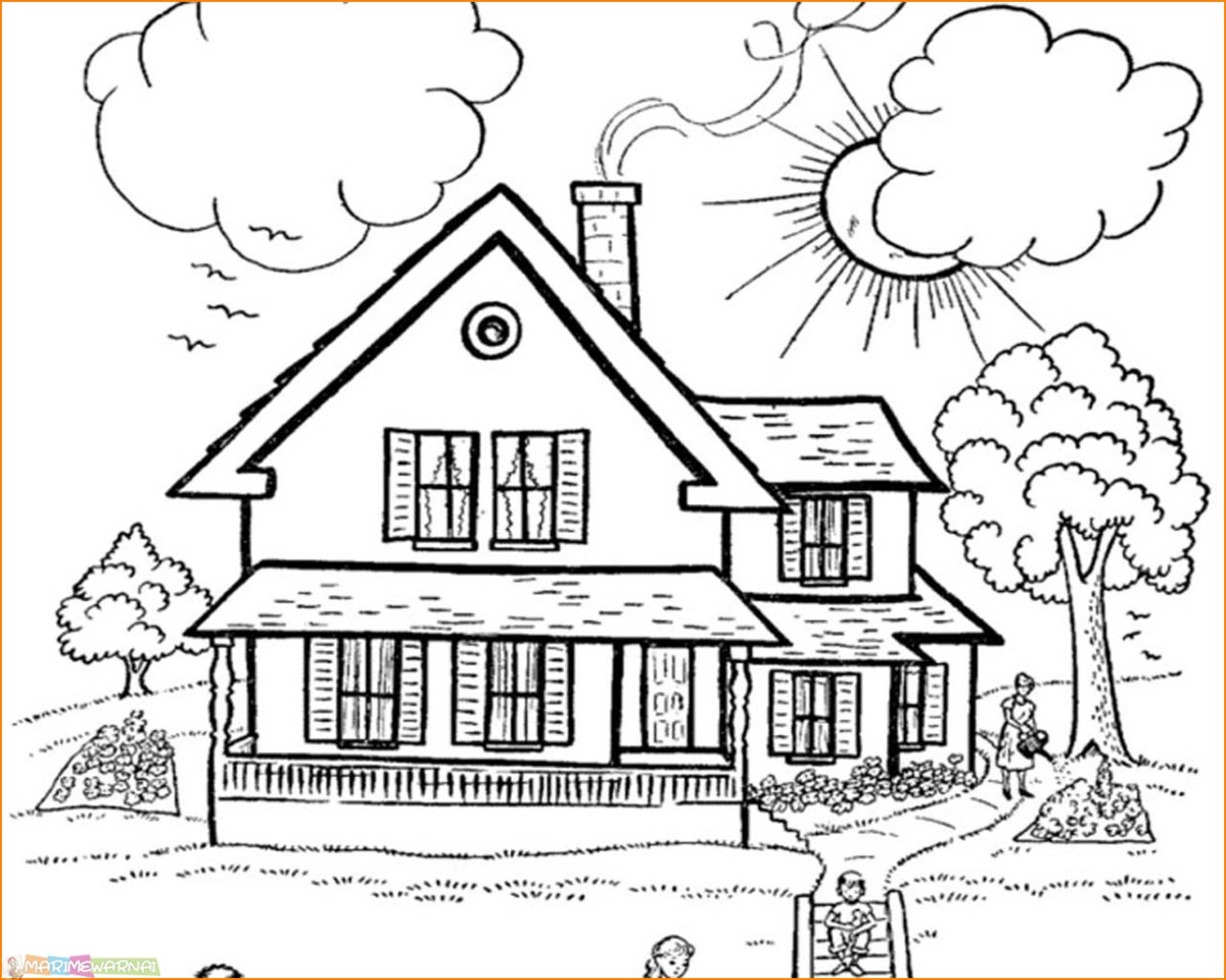 √13 Gambar Mewarnai Rumah Adat Untuk Anak 2022 - Marimewarnai.com