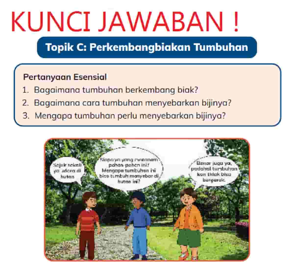 Mengapa tumbuhan perlu menyebarkan bijinya