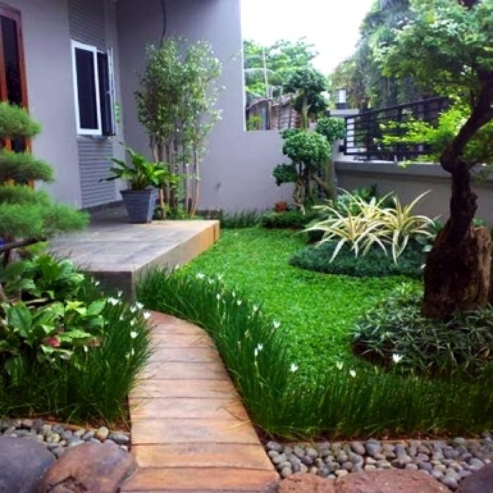 25 Contoh Taman Depan Rumah Minimalis Lahan Sempit