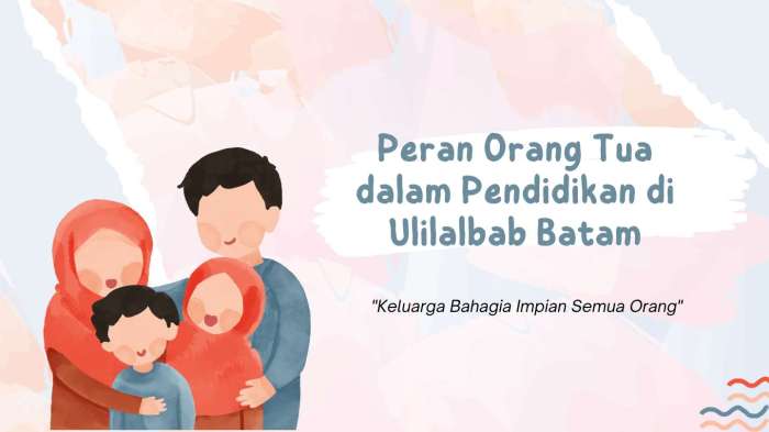 Peran Orang Tua dalam Pendidikan di Ulilalbab Batam - Ulil Albab Batam
