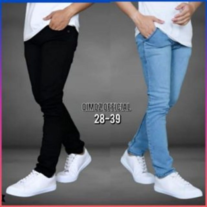 Jual Celana Hitam terlaris Original Ori Pria Jeans Panjang Pensil ...