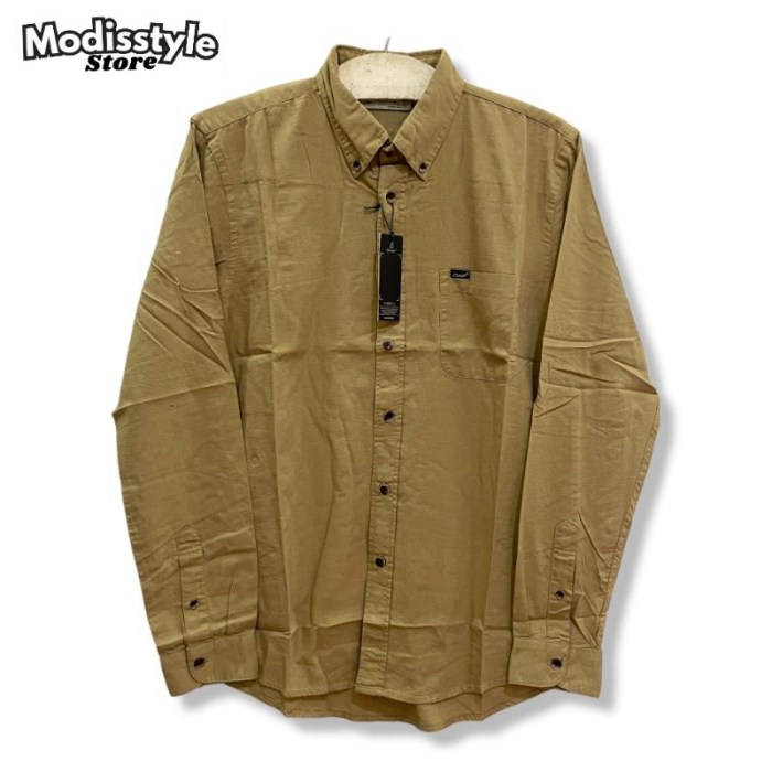 Kemeja couple polos lengan panjang