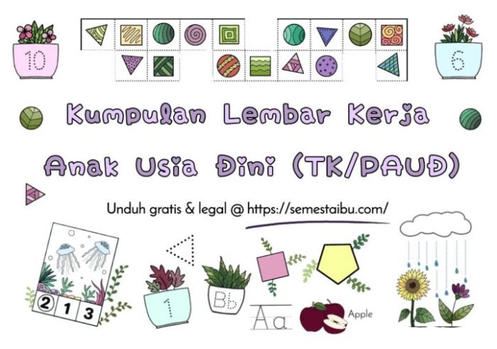 Contoh Tugas Untuk Anak Tk - 52+ Koleksi Gambar