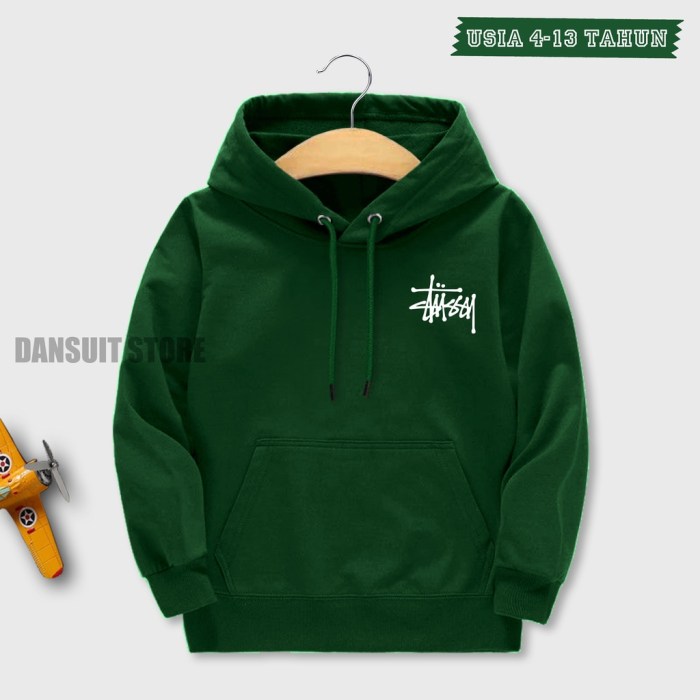 Jual Jaket Sweater Hoodie Anak Laki-laki Perempuan Usia 4-13 Tahun ...