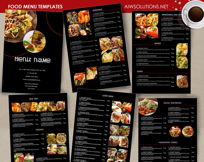 Canva Food Menu template, Cocktail Menu, Restaurant menu, Thai menu ...