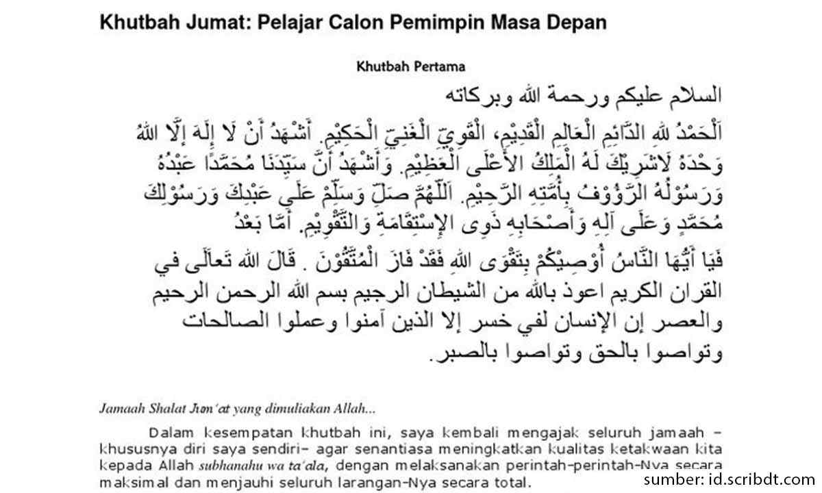 Khutbah idul adha tentang pendidikan anak