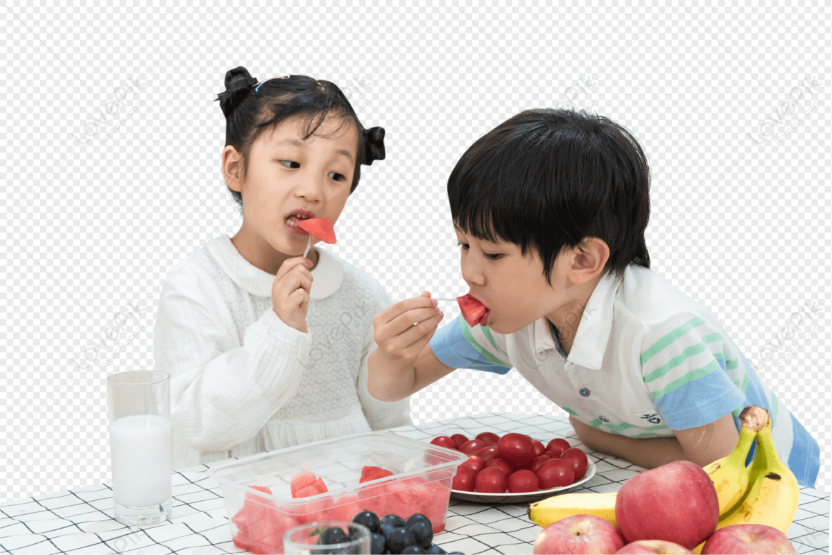 Gambar Anak Makan Buah Di Meja Terbaik Unduh Gratis di Lovepik