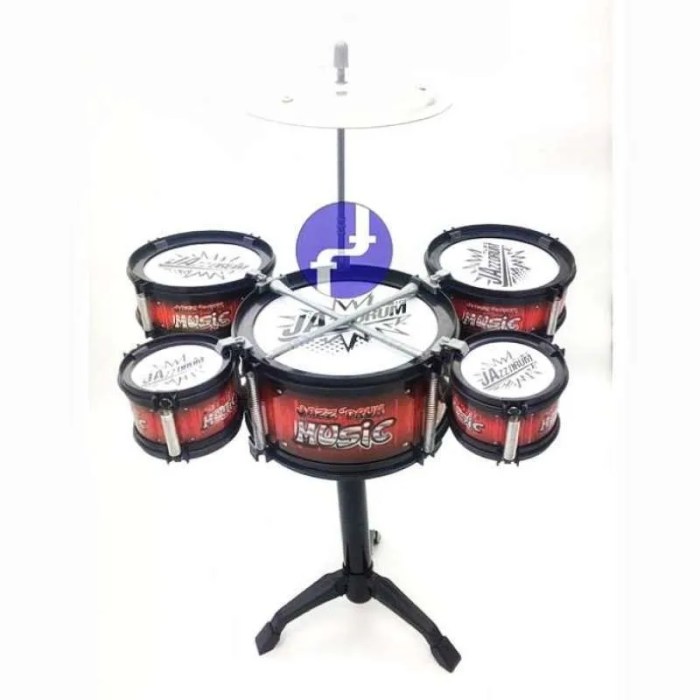 Jual Mainan Drum Anak Jazz Drum Lengkap / Drum Set Alat Musik Anak ...