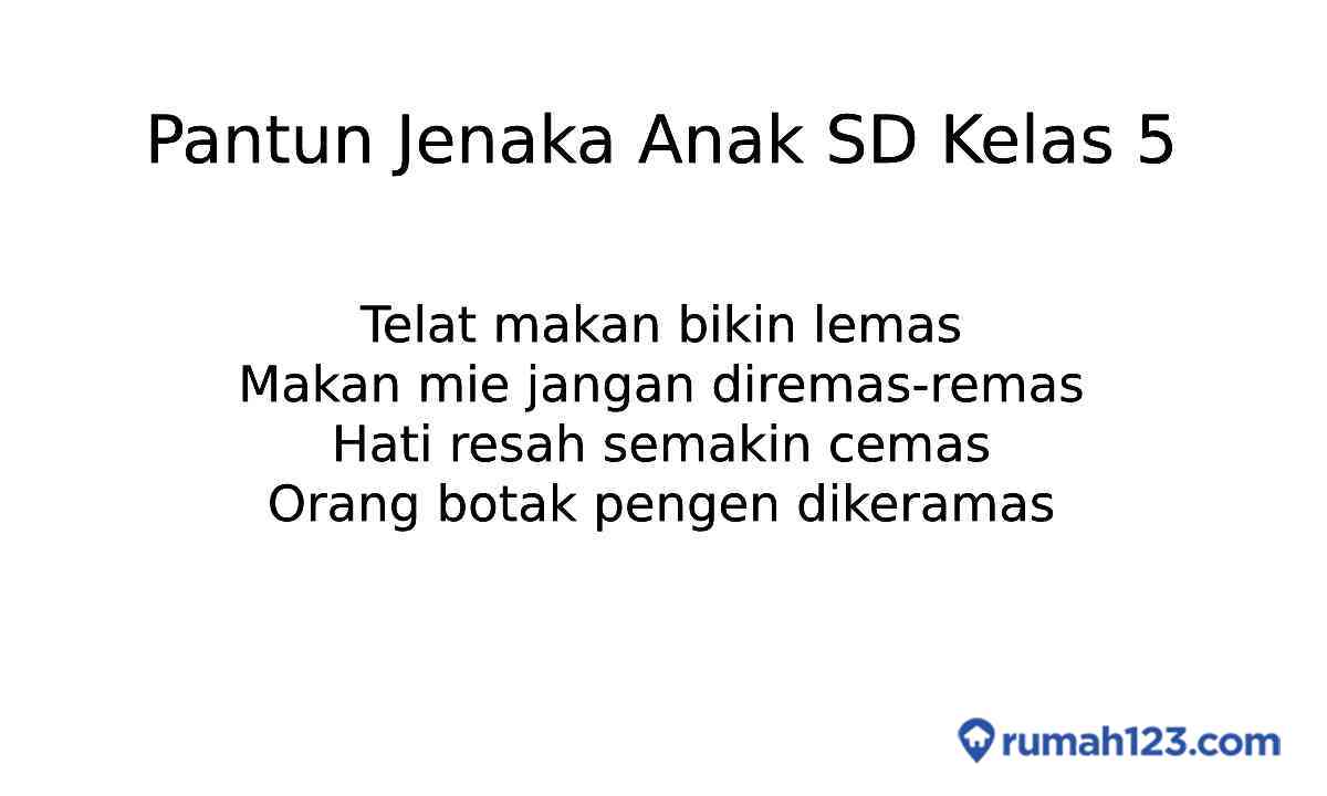 Pantun anak sekolah sd