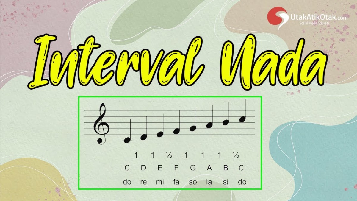 Jelaskan hubungan antara interval nada dan alat musik