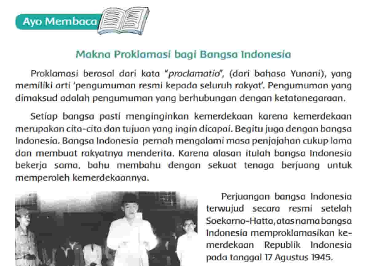 Makna Proklamasi Kemerdekaan Bagi Bangsa Indonesia Adalah Quiz Soal - Riset